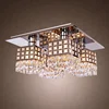 Golden Four Lampshade Led Ceiling Lighting In Hall