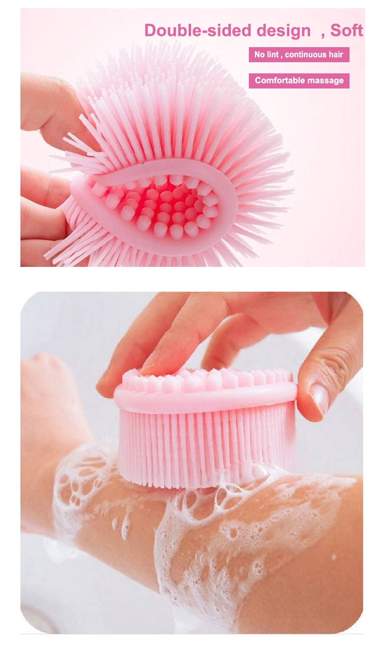 Exfoliating Silicone Body Scrubber Body Silicone Scrubber Brush