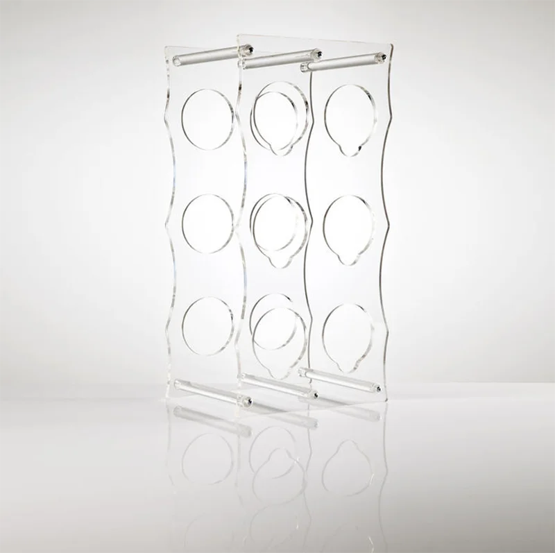 6 Bottles Clear Acrylic Wine Rack Acrylic Wine Holder Buy Acrylic