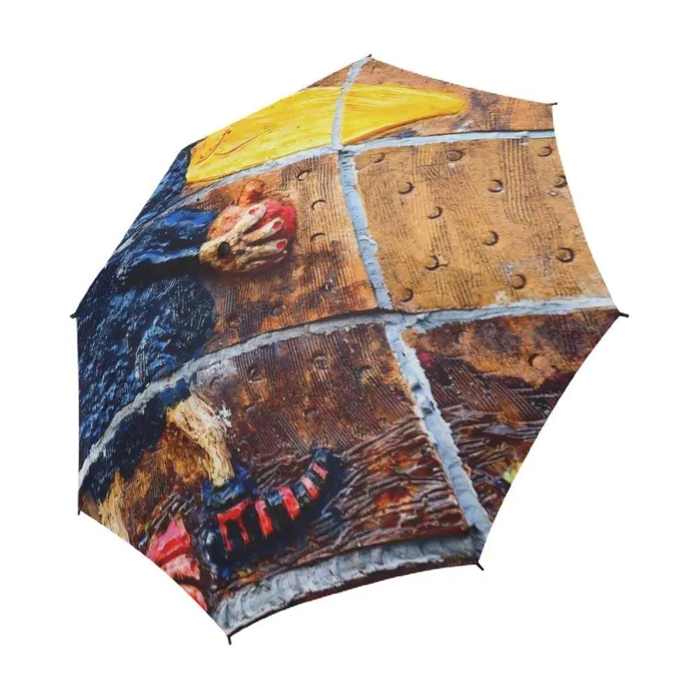 ENEVOTX Bird Raven Raven Bird Crow Black Unique Umbrella Semiautomatic Foldable Umbrella Foldable Travel Rainy Sunny Gift