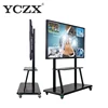 touch interactive whiteboard electronic smart all in one PC with moving stand