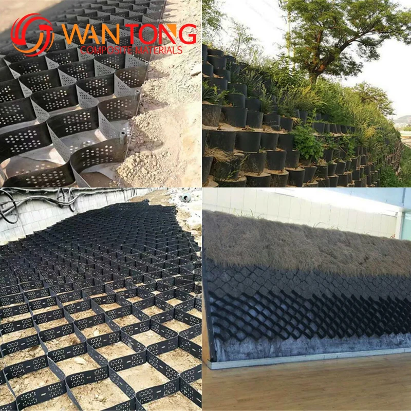 Slope Protection Plastic Hdpe Geocell Soil Stabilization Road