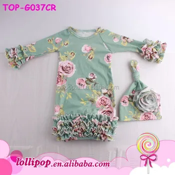 floral newborn gown