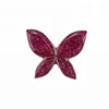 Custom nickel enamel pin badge of butterfly glitter Soft/Hard enamel pin