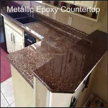 High Grade Metallic Epoxy Coating For Concrete Wood Countertops