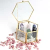 Natural Crystal Wand Gift Glass Box Seven Colors Raw Energy Gemstone Seven Star Array for Healing