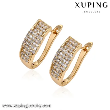 92968 Fashion Costume Jewelry Whole 18k Dubai Gold Diamond 92968 Fashion Costume Jewelry Whole 18k Dubai Gold Diamond Earring