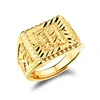 copper men style plated jewellery fake gold ring 18k