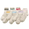 Wholesale Dot Stripe Thermal Winter Warm Cute Crew Socks For Cold Weather Korean Socks