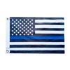 China factory custom made 3x5ft double side printing blue line American flags