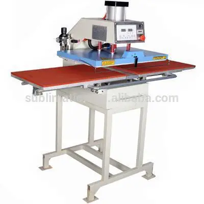 Dual automatic double sided pneumatic heat press machine