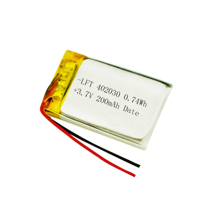 200mah Li Polymer Li Ion Rechargeable 3 7v 200mah Lithium Titanate 402030 Battery For Mp3mp4 5824