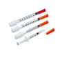 orange cap sterile disposable u30 0.5ml 05ml 1ml 1 ml 31g u40 insulin syringe with integrated needle with orange cover