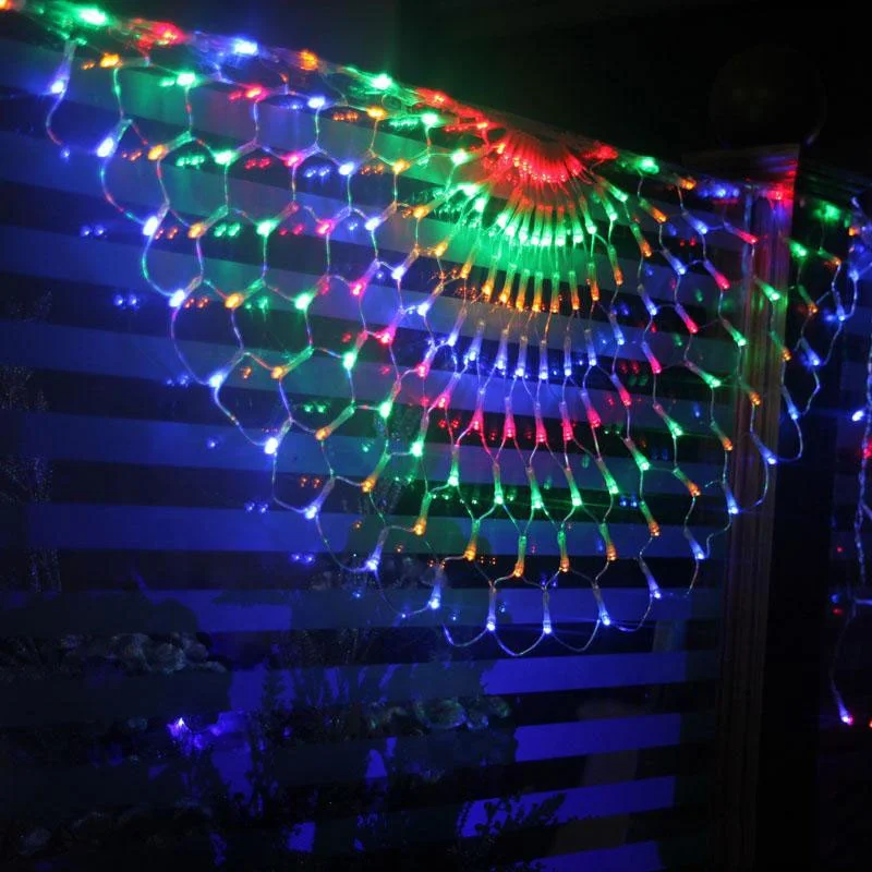 200 LED Waterproof Indoor Outdoor Peacock LED Net String Lights