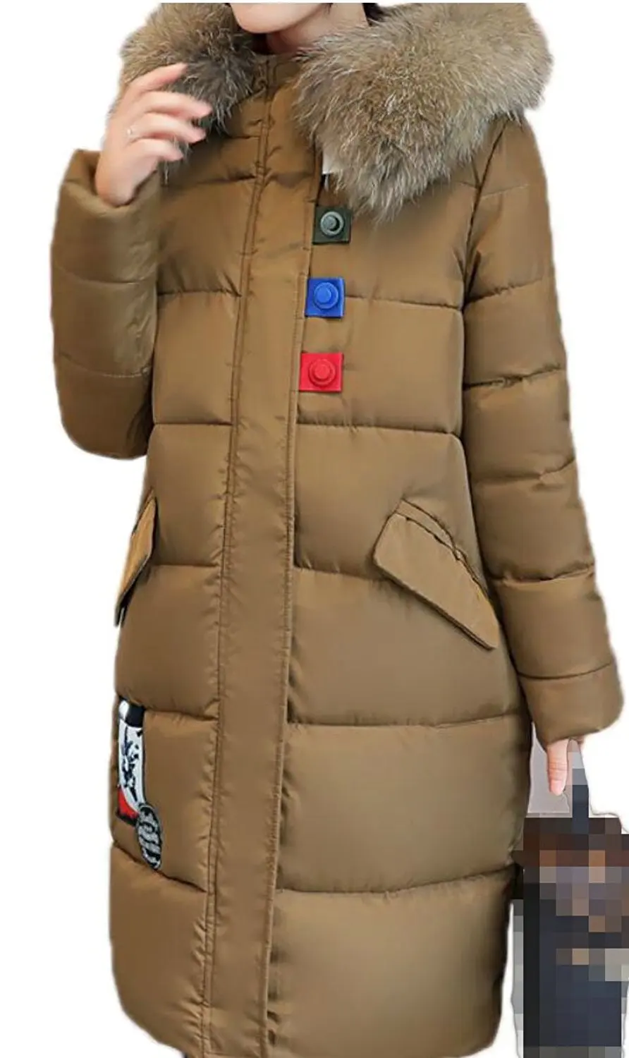 WANSHIYISHE-Women Ultra Light Packable Stand Collar Winter Down Puffer Jacket Coat