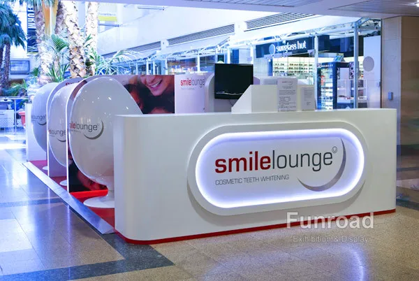 Wood Paint Baking Veneer Teeth Whitening Shopping Mall Kiosk