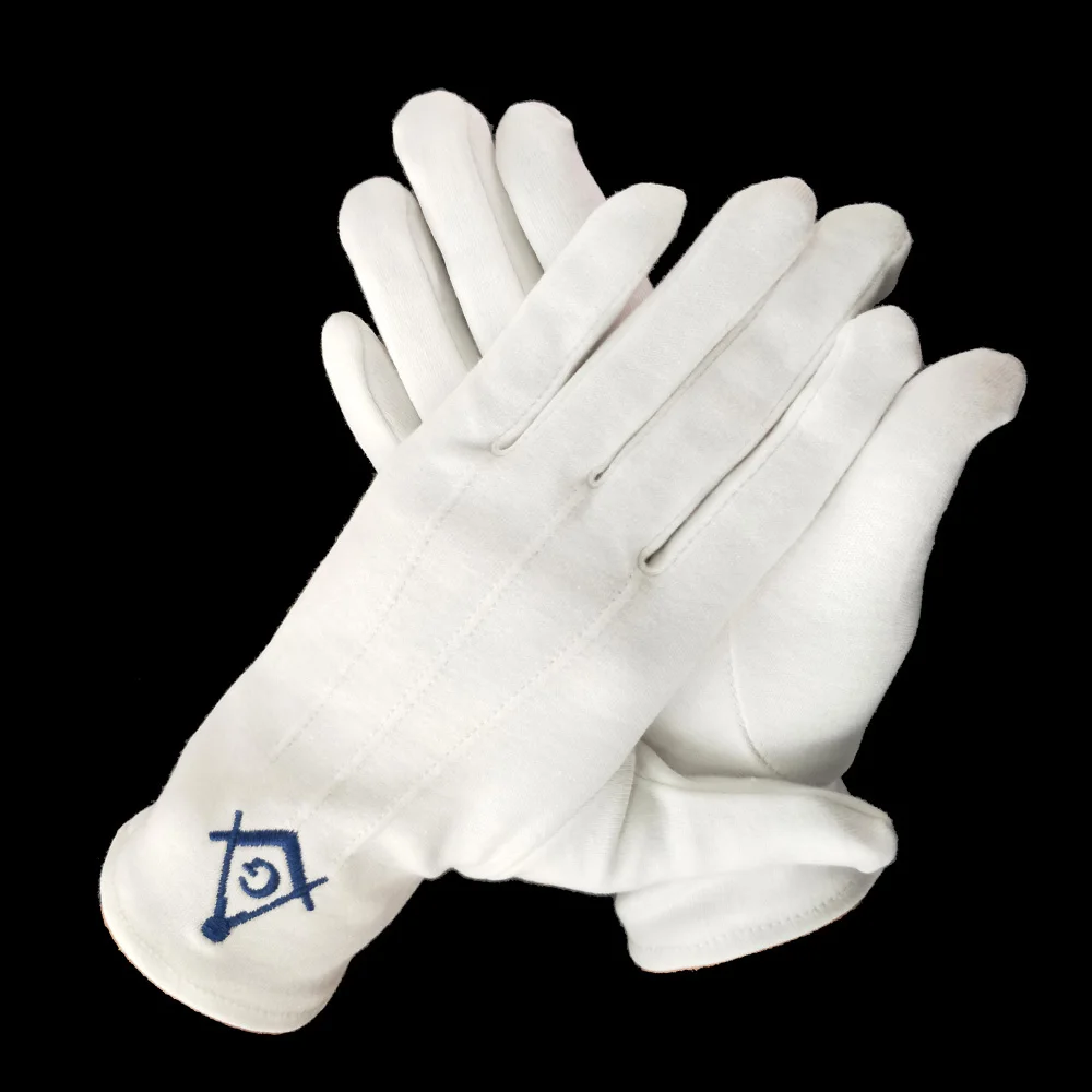 コットン葬儀マーチングバンドフリーメーソンレガリアホワイトグローブ - Buy 綿ニット手袋、ストレッチ綿手袋、綿駆動手袋 Product