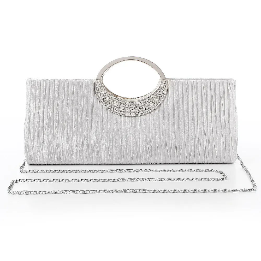 ladies cream clutch bag