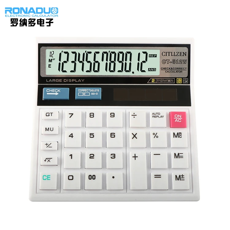 Auto Check Calculator Ct 512 White Est With Great Auto Check Calculator Ct 512 White