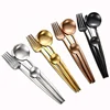 Cathylin Portugal 304 Stainless Steel Dinnerware Set With Spoons Forks Knives For Wedding Hotel Restaurant Events