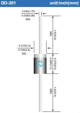 Transient Voltage Suppressors 1500W 200V Unidirect TVS Diodes 5 pieces 
