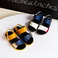 Boy Shoes Kids New Summe Fashion Boys Sandals Stitching Leather Sandals Soft Bottom Sandals kids Children