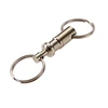 Outdoor camping equipment iron key ring Detachable Pull Apart Quick Release Keychain