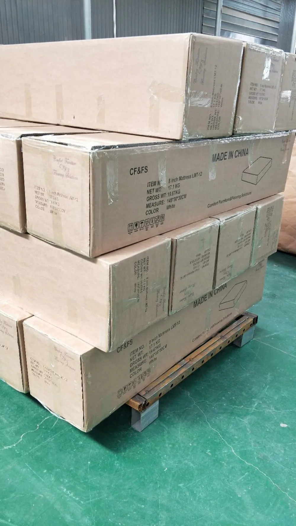 Vacuum Compress Rolled Up Packing Queen Size Latex Foam Cool Gel Memory