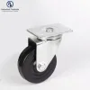 Rubber Wheels Castors Plate Swivel Rotation Roller Small Industrial Casters Wheels for trolley cart