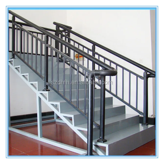 material wholesaler steel Modern Handrail Powder Coated With Decorative Design Stair