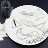 Fashion Women Hair Clip Plated Metal Hair Pin For Girls With Simple Shape