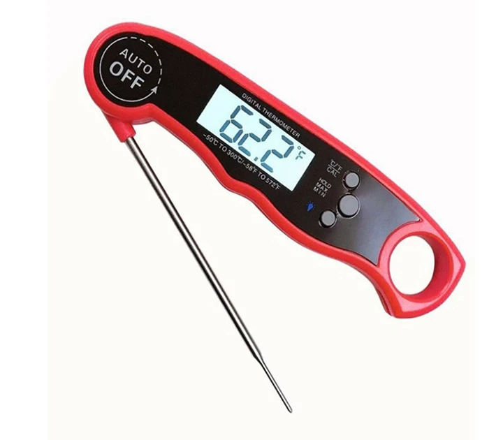 Waterproof Folding Digital Meat Thermometer Super Fast Instant Read ...