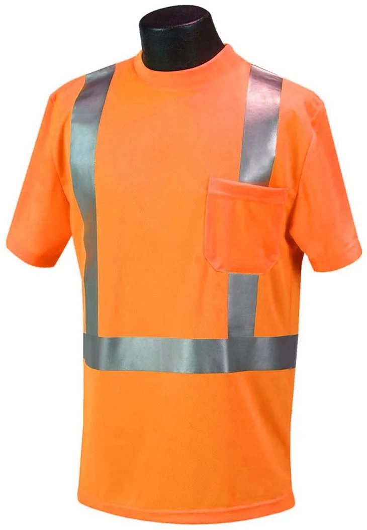 100 Polyester Class 2 Yellow Safety Tshirt With Reflective Tape Buy
