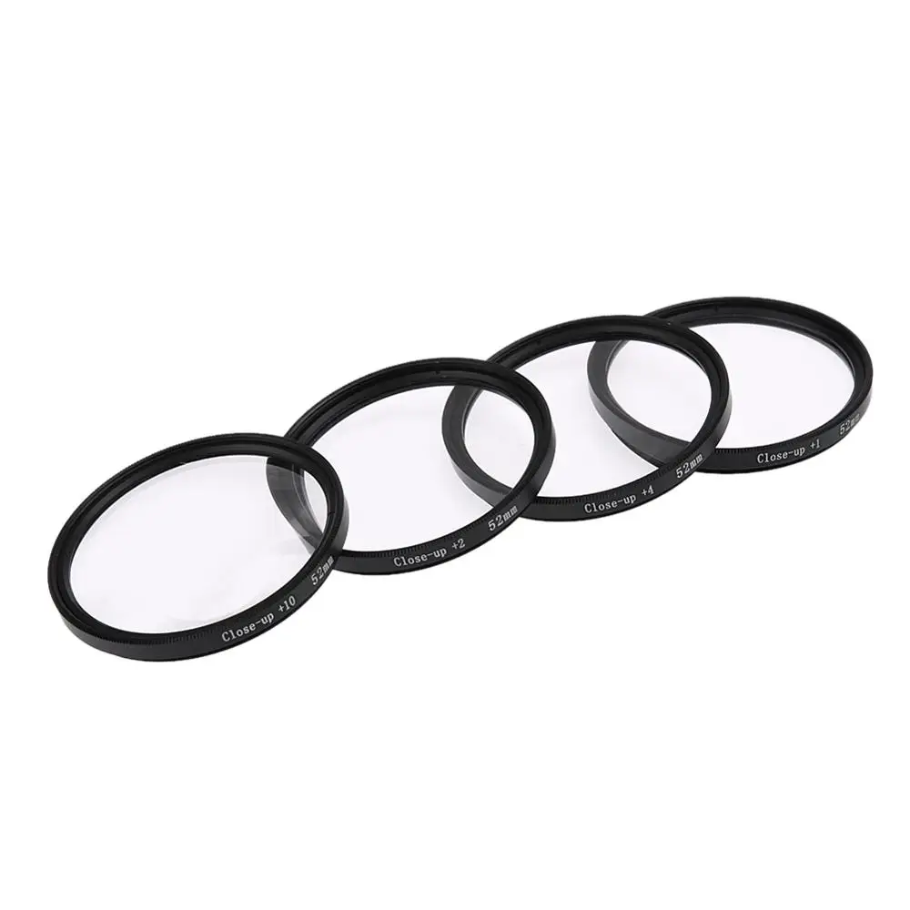 52mm 67mm 72mm 77mm Macro Close-Up Filter Set +1 +2 +4 +10 Lens with Pouch Macro Lens Filter Kit for Canon DSLR Camera