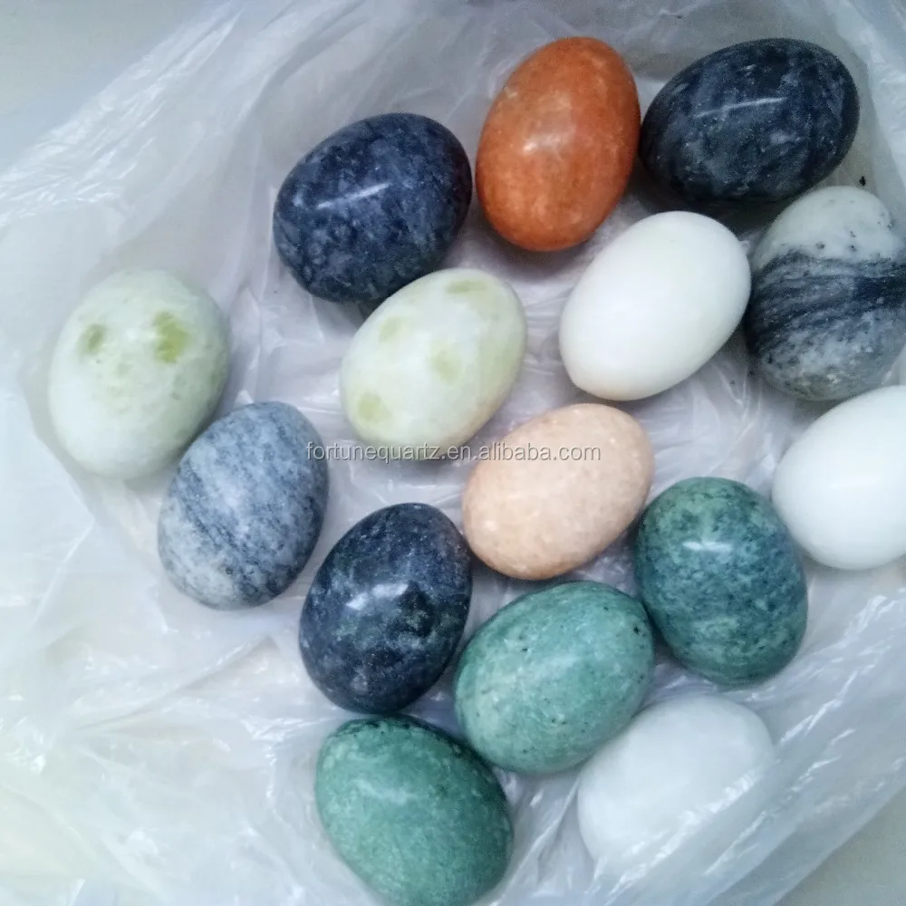 Marble Egg Colourful Polished Marble Eggs For Playing Natural Colourful