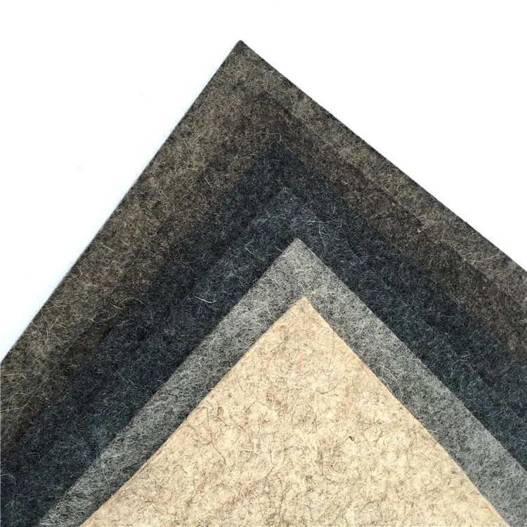 Feutre De Laine Gris,Épais Et Rigide,100 Conçu Pour L'industrie,3mm