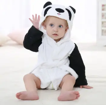 baby hooded bathrobe