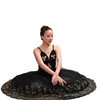 Exquisite gold embroidery court style women's elegant dancing dress/ ballet tutu /ballerina dance dress