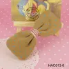 Hair Ribbon Rubber Band with Flat Black Bail 10mm Cabochon Bow Hair Tie Band