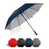 Innovative 190T pongee fabric strong never flip over big golf umbrella