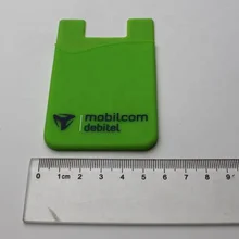 Держатель для карт кошелек кожаный силиконовый чехол-кошелек