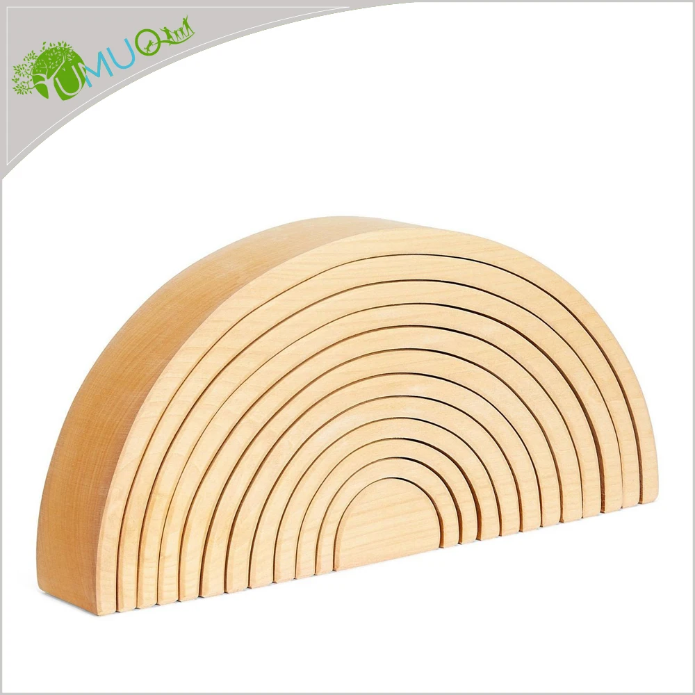 natural wooden rainbow