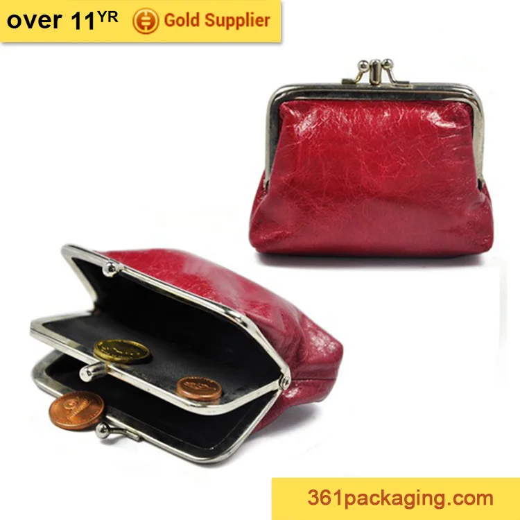 Real Soft Leather Snap Top Purse Spring Close Coin Money Pouch Black :  Amazon.co.uk: Fashion