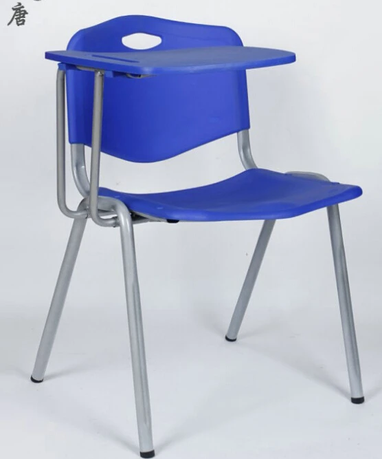 Cheap High Quality Plastic Stackable Student Chair With Writing Pad