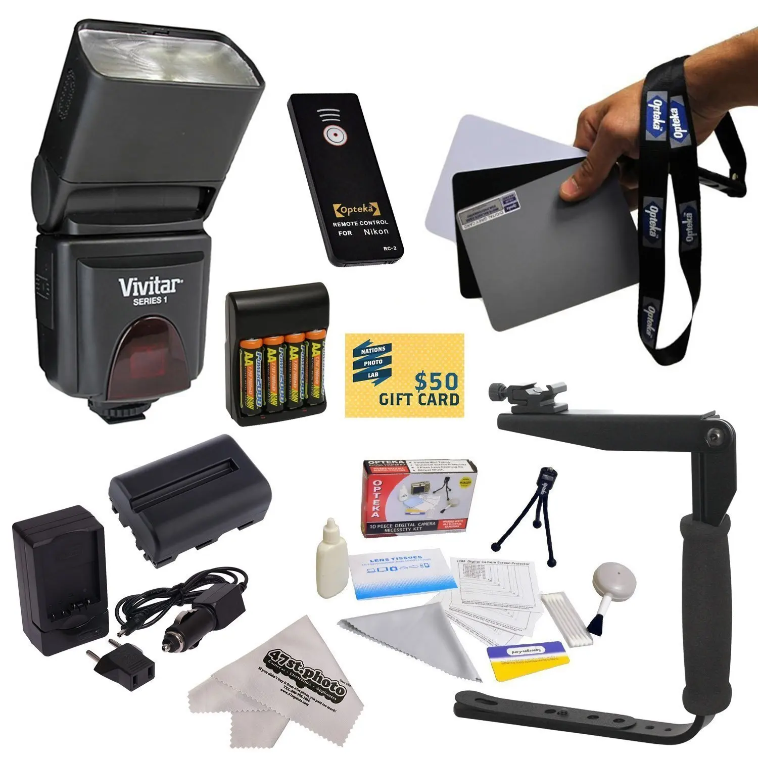 Automatic Bounce /& Zoom Universal Flash for Nikon D300 D300s D2H D2Hs D100 D200 D80 D90