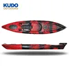 KUDO OUTDOORS 3.95M Fishing Kayak NEW Arrival! Plastic Pro Fishing Kayak with Featured Accessories