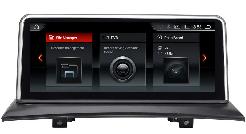 Sale ID6 10.25" Android 7.1 Car Multimedia Player GPS Navigation for BMW X3 E83 2004-2009 with BT DVD SD USB AUX WiFi 4Core 1280*480 3