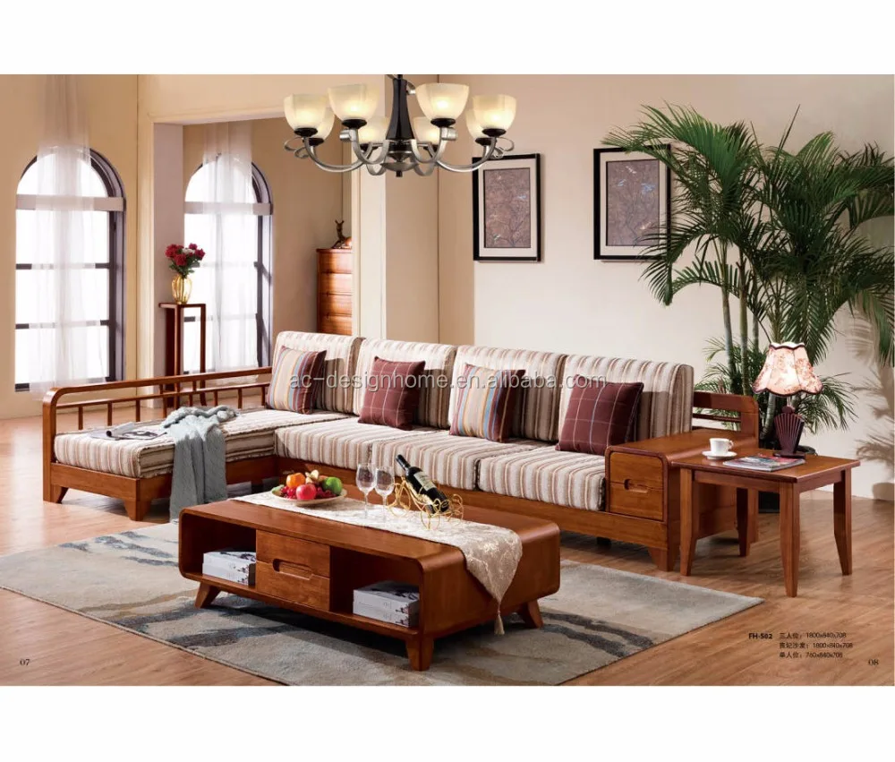 wood furniture design sofa set,wood sofa furniture,solid