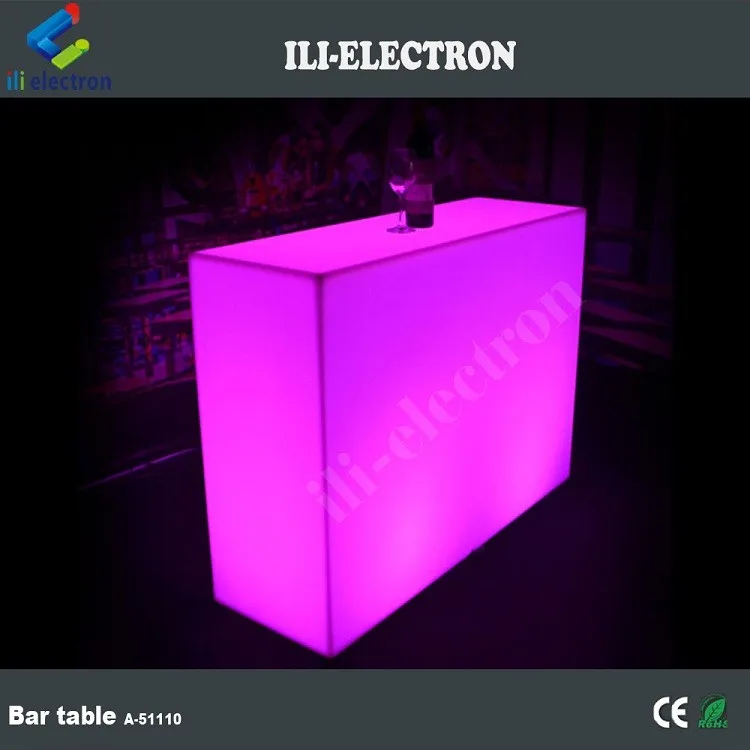 led light table bar