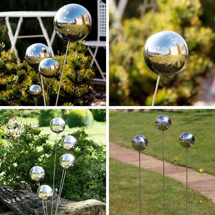 20 Inch Sphere Decorative Garden Wire Balls Drilled Steel Ball